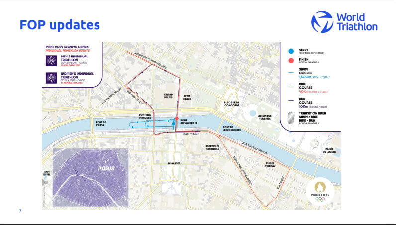 Parcours Triathlon JO 2024