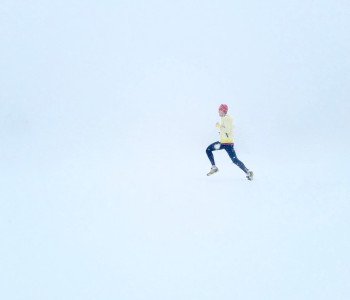 Courir dans la neige