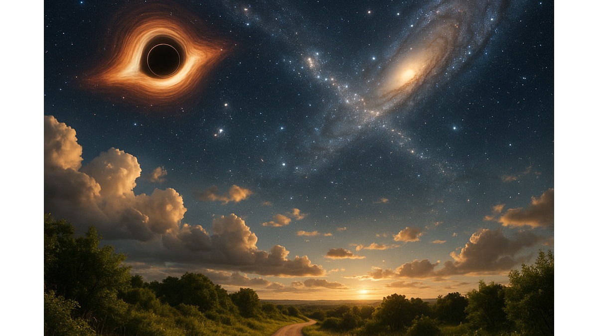 James Webb Telescope Spots Supermassive Black Hole Racing Away from Its Galaxy