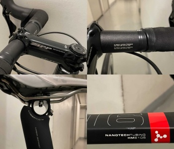 Vélo de route argon 18 et roues zipp