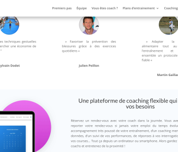 Vos entrainements